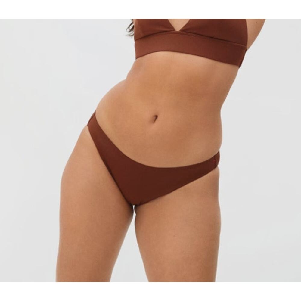 Everlane Womens The Bikini Bottom XS Swimwear Brown NWT